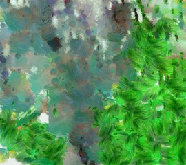 Grunge close up oil painting background. Simple design pattern. Drawn texture. Graphic template for wallpaper or different digital products creation. Macro paint strokes.