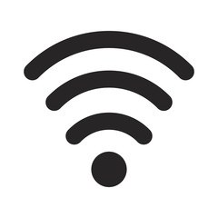 Printwifi wireless internet signal flat icon for apps and web