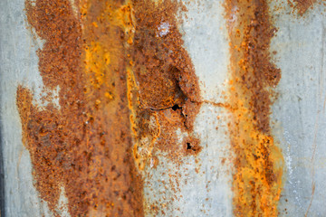 rust on steel pattern background