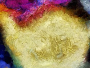 Colorful oil and watercolor background for creating unique products and decorate original prints. Rough beautiful pattern. Grunge scratched template.