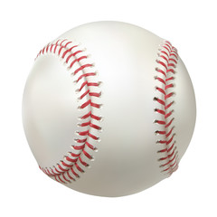 Vector illustration. Realistic baseball ball
