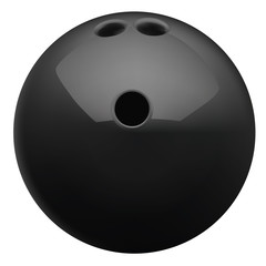 Fototapeta premium Bowling ball. Realistic vector file.
