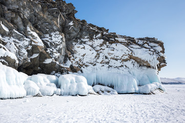 Lake Baikal in winter
