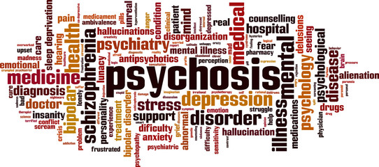 Psychosis word cloud