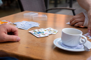 Plakat Karten spielen