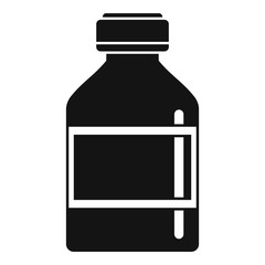 Vaccine bottle icon. Simple illustration of vaccine bottle vector icon for web design isolated on white background