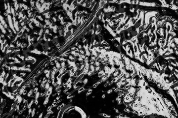 Fototapeta premium Abstract background. Curved fancy futuristic black and white ornament. Suitable for wallpaper, website, fabric