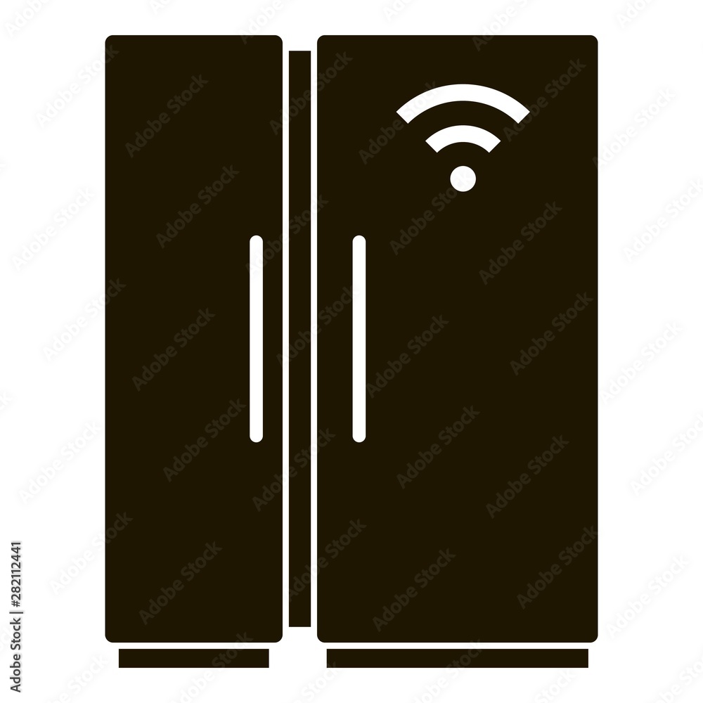 Poster smart fridge icon. simple illustration of smart fridge vector icon for web design isolated on white 