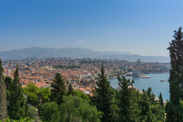 Fototapeta na wymiar Split panorama, Croatia