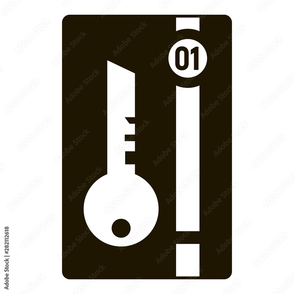 Poster smart key house icon. simple illustration of smart key house vector icon for web design isolated on 