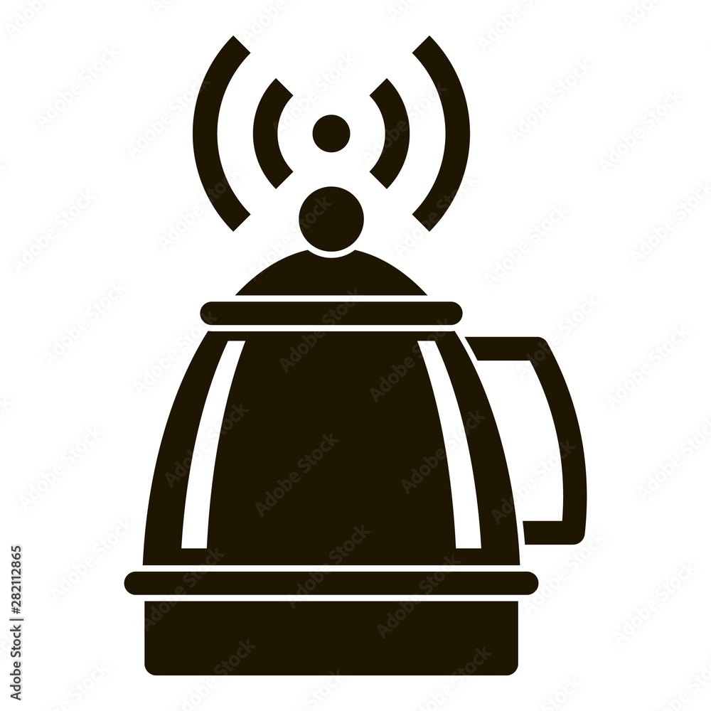 Poster smart kettle icon. simple illustration of smart kettle vector icon for web design isolated on white 