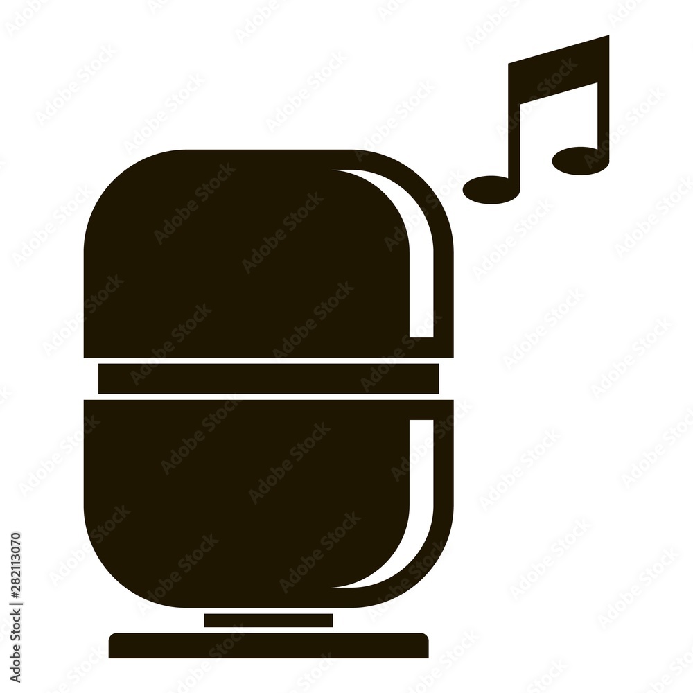Aufkleber smart speaker icon. simple illustration of smart speaker vector icon for web design isolated on whit