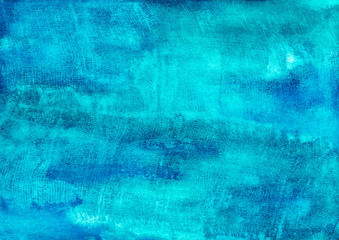 Watercolor background. Abstract blue texture. Design for backgrounds, wallpapers, covers and packaging