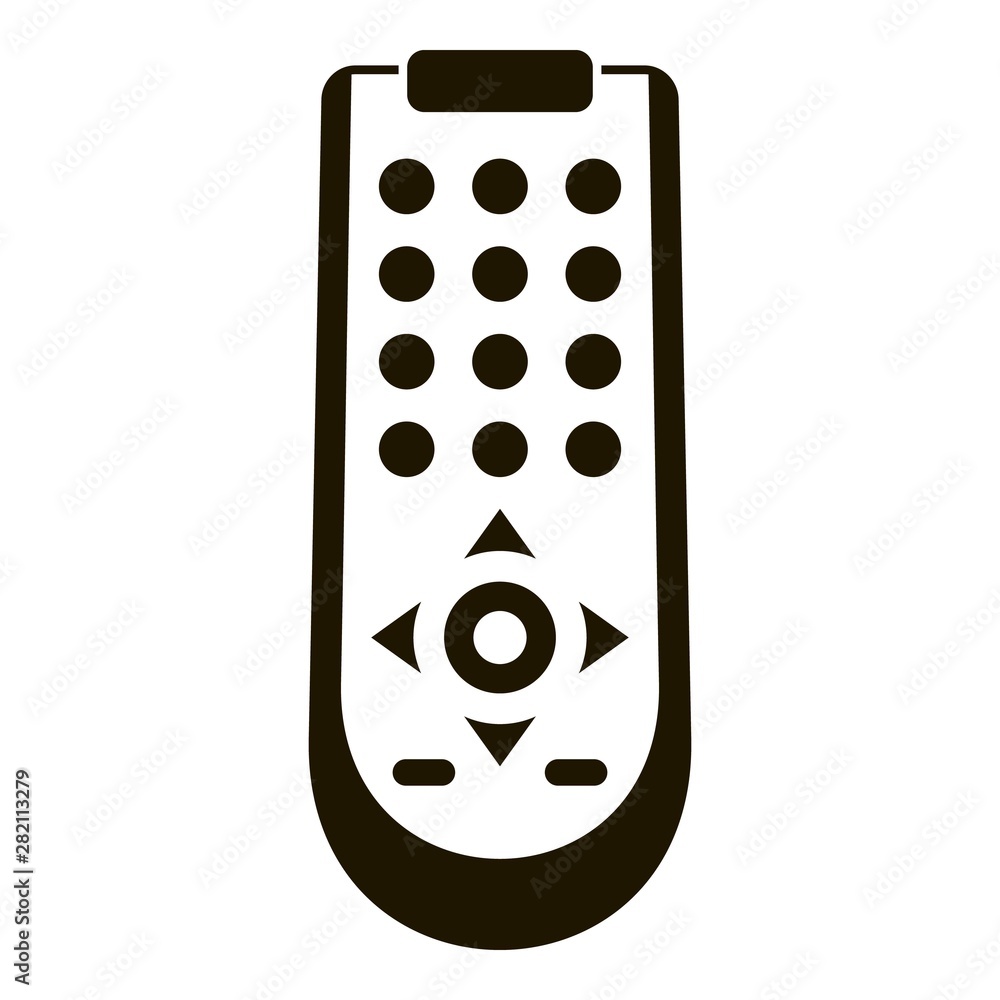 Poster remote control icon. simple illustration of remote control vector icon for web design isolated on wh