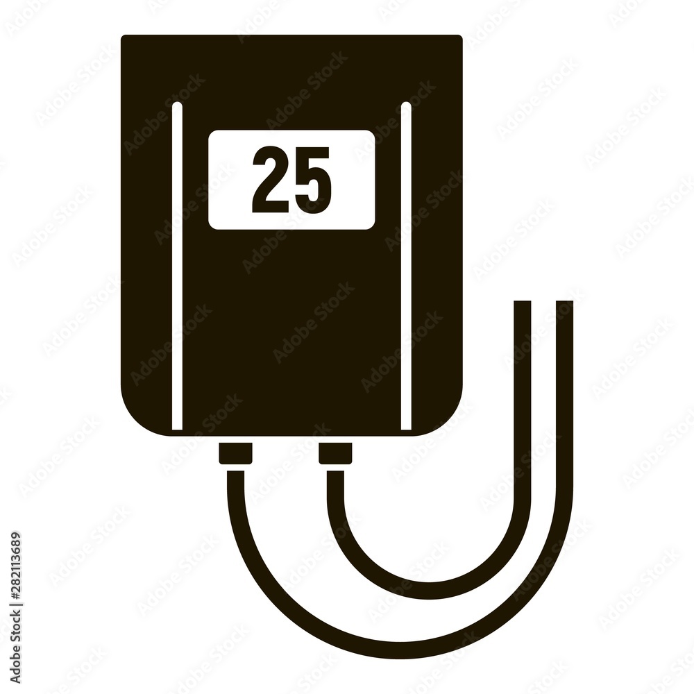 Poster temperature smart controller icon. simple illustration of temperature smart controller vector icon f