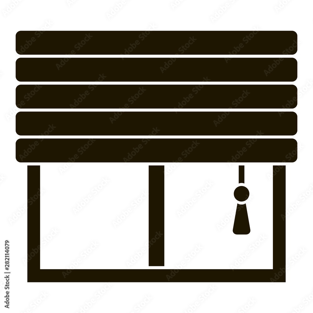 Poster smart windows jalousie icon. simple illustration of smart windows jalousie vector icon for web desig
