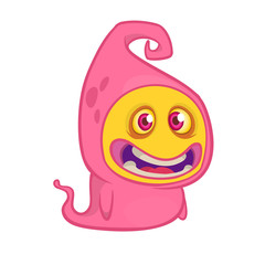 Funny cartoon ghost character