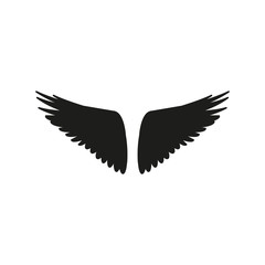 The icon of the wings. Simple vector illustration
