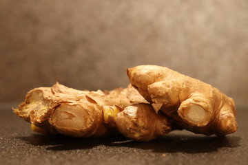 ginger root closeup