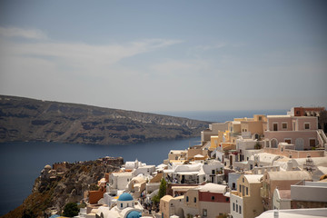 Fototapeta na wymiar Landscape of santorini Greece