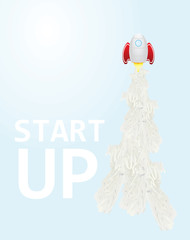 Start up poster. vector illustration