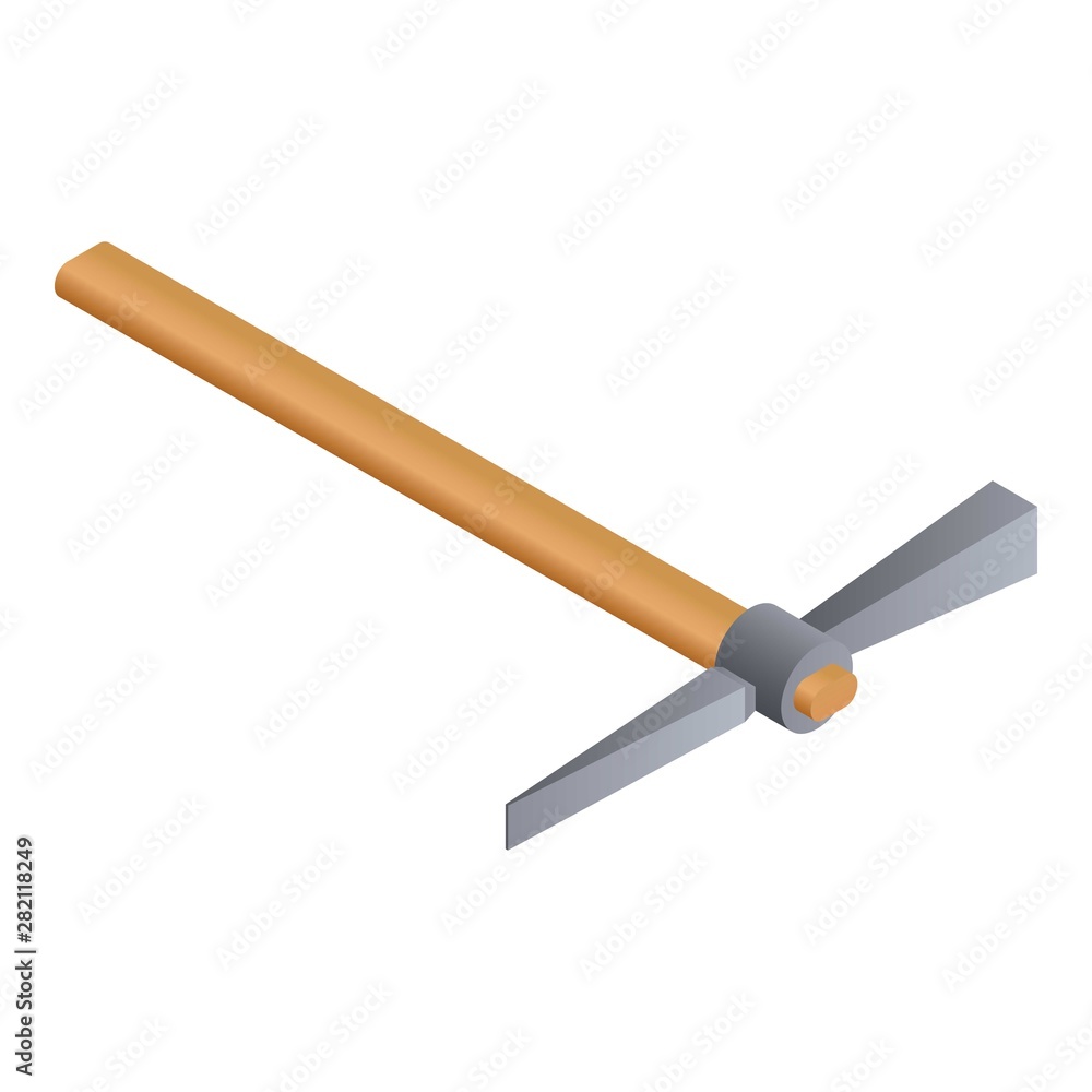 Aufkleber axe pick icon. isometric of axe pick vector icon for web design isolated on white background