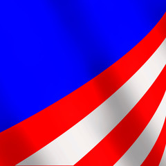 Square background with the colors of the American flag