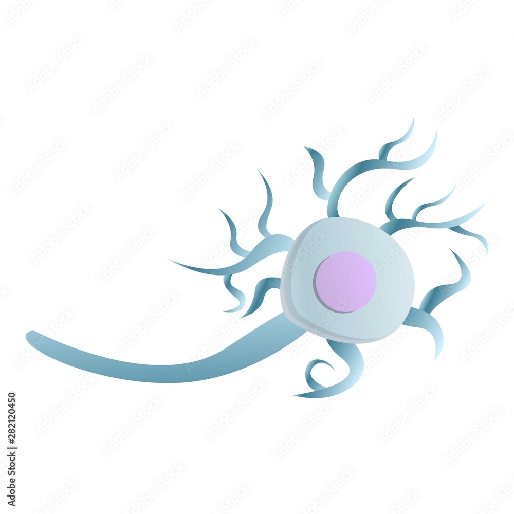 Aufkleber brain neuron icon. cartoon of brain neuron vector icon for web design isolated on white background