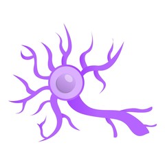 Disease neuron icon. Cartoon of disease neuron vector icon for web design isolated on white background