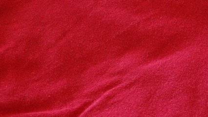 Textura de tejido rojo algodon