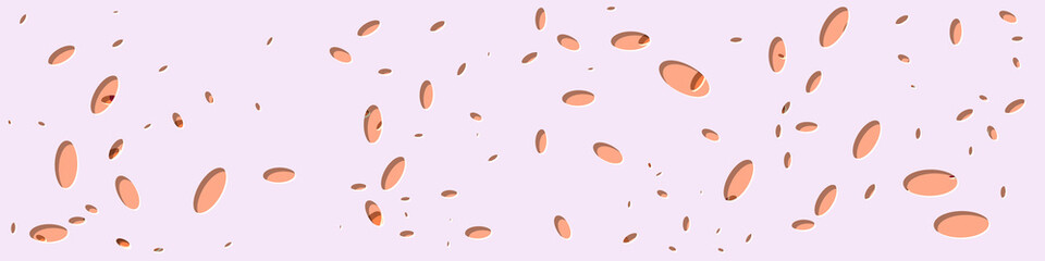 Abstract Generative Art color distributed ellipse holes background illustration