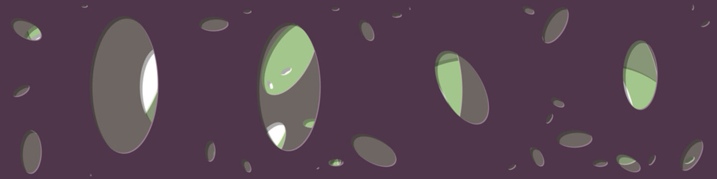 Abstract Generative Art color distributed ellipse holes background illustration