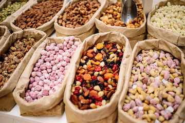 bagged nuts and dried fruits