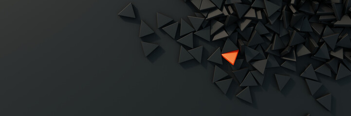 Feeling different; quality, human value and teamwork concepts. Original 3d rendering.