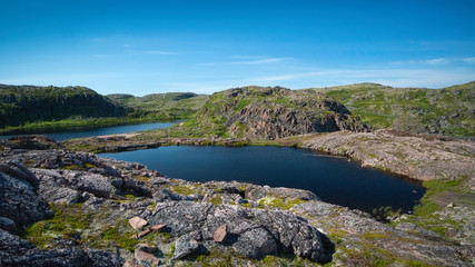 Fototapeta premium Tundra lakes