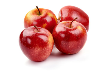 Red delicious apples, isolated on white background