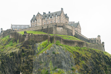 edinburgh castle in a sunny day of spring