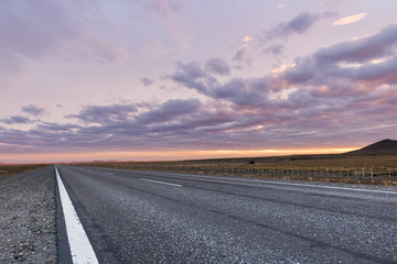 sky with clouds blue golden hour