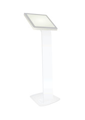 White information stand. vector illustration