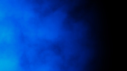 Blue abstract cloud of smoke pattern