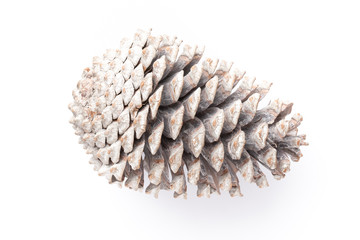 Christmas decor closeup on a white background. Isolated - Image