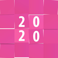 Modern calendar template Office paper cut design