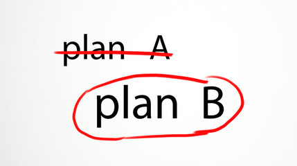 Fototapeta premium plan a or b alternative options
