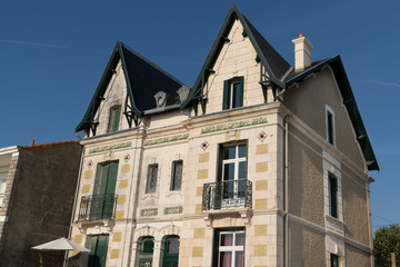 typical house of the 1930s in the village of Fouras in Charente Maritime France