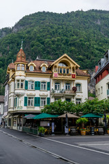 Street of Interlaken city, Switzerland