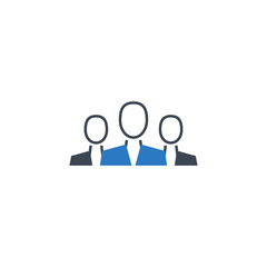 Teamwork related vector glyph icon. Isolated on white background. Vector illustration.
