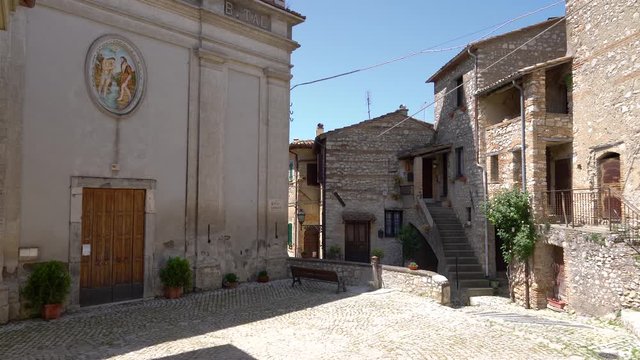 Scenic sight in Casperia, beautiful village in Rieti Province, Lazio, Italy.