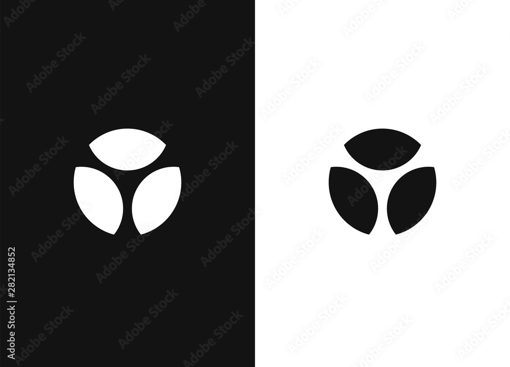 Canvas Prints black white version of the design element