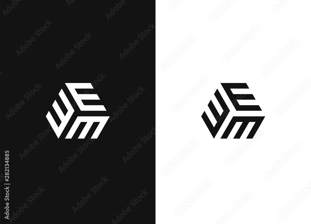 Poster black white version of the design element
