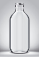 Glass bottle mockup. 